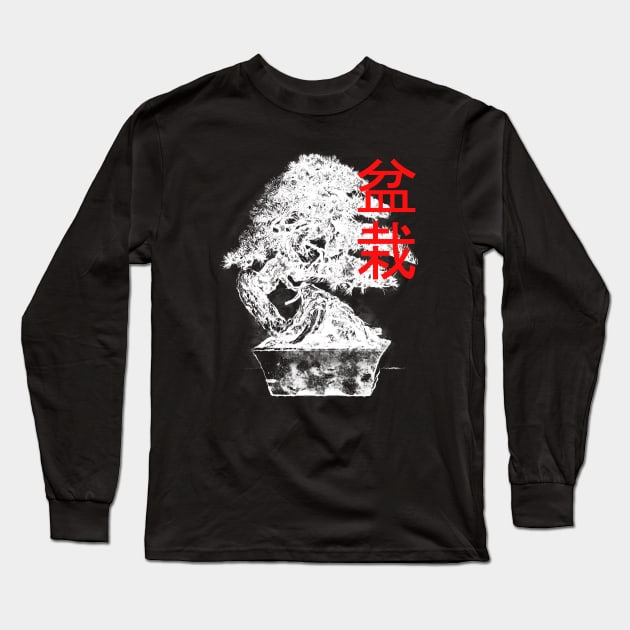 White Bonsai Long Sleeve T-Shirt by imshinji